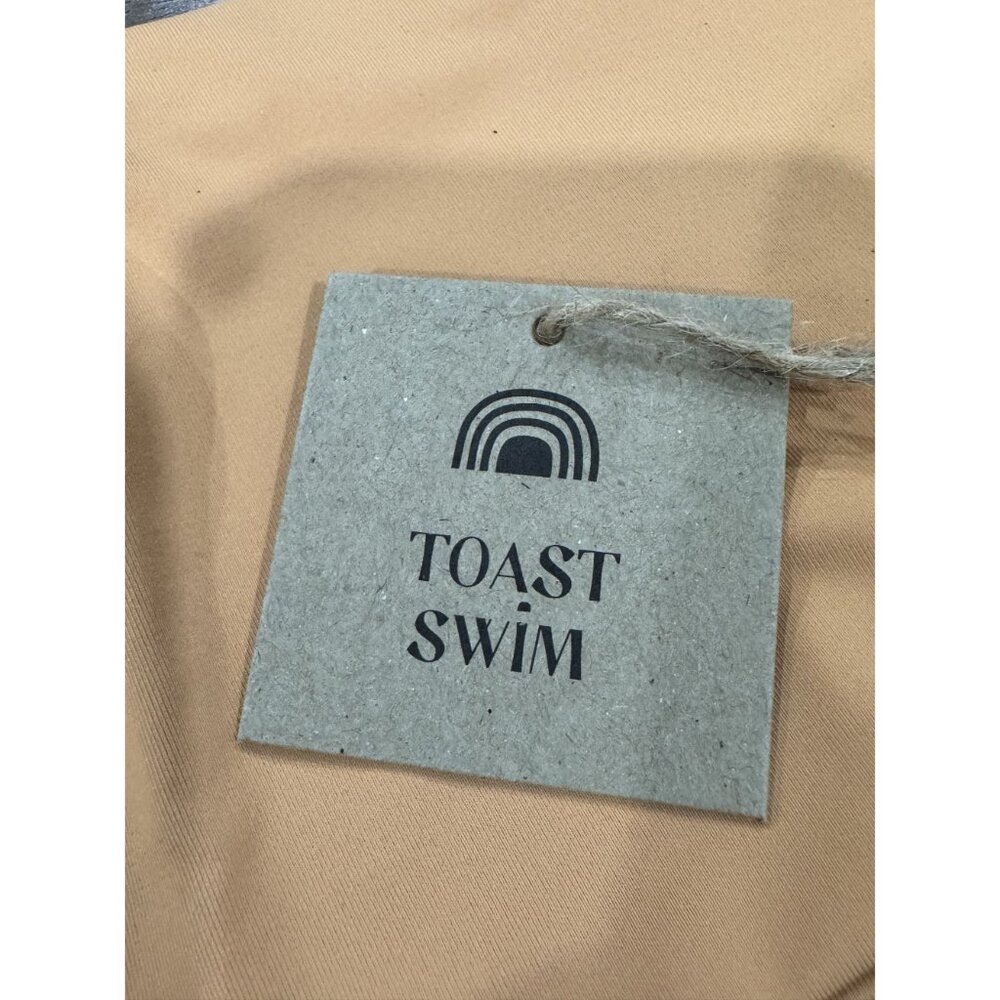Free People x Toast Swim Women Signature One Shoulder Crop - Top Sandstone XS - Picture 4 of 5